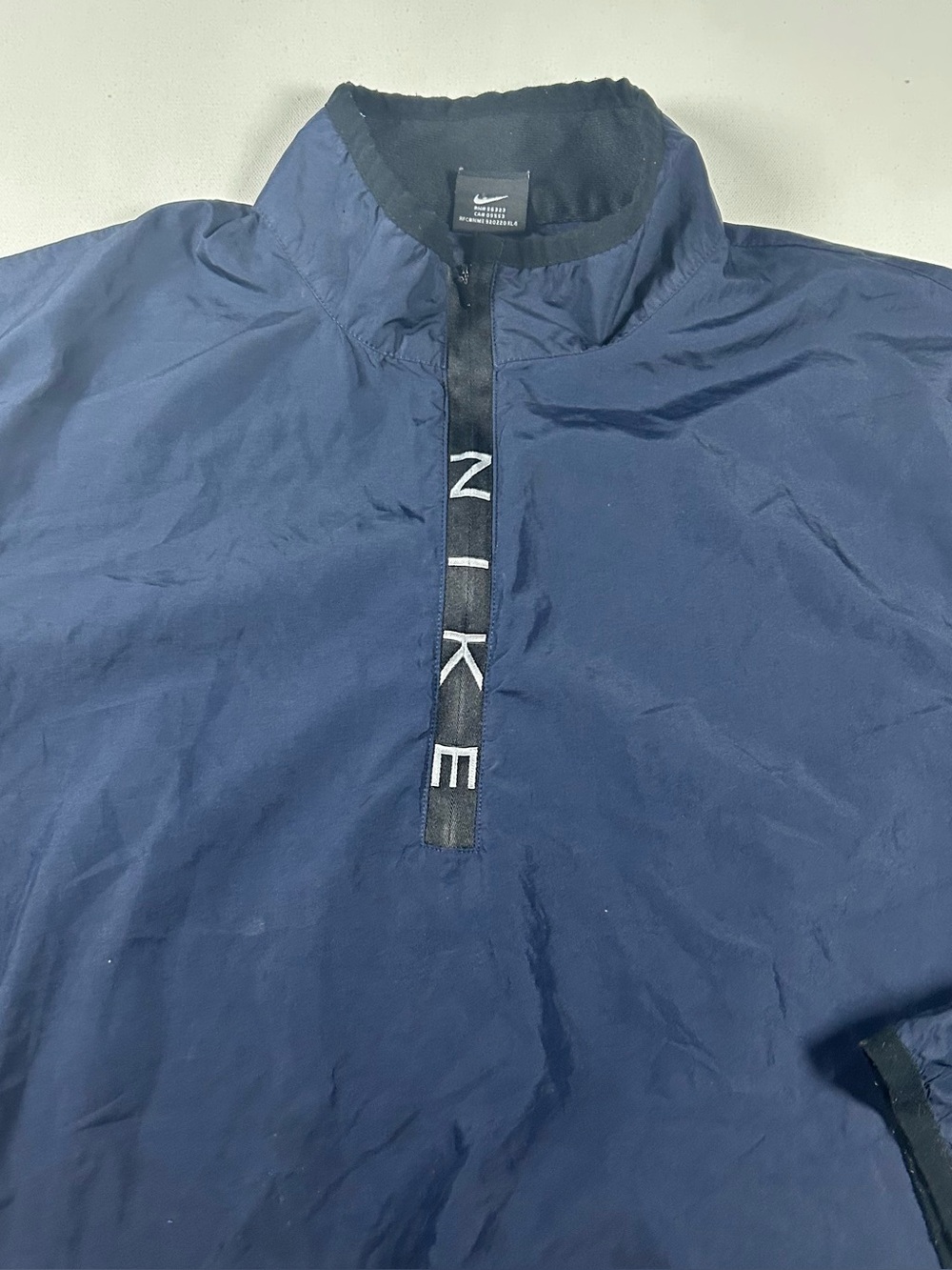 Vintage Nike Windbreaker Jacket Men's M Blue  1/4 Zip 90s Pockets Packable